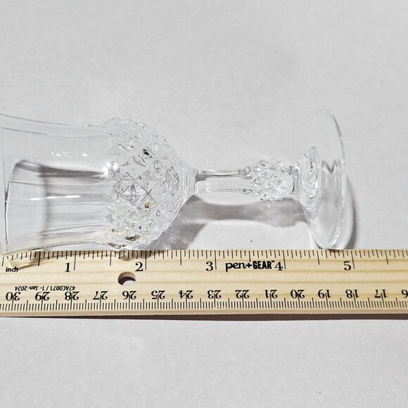 4 Cristal d'Arques Ancenis Cordial Glasses 4.75" sculpted stem luxury 1980s - Picture 5 of 6